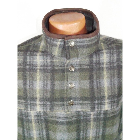 John Wayne Green Gray Fleece Pullover Small Polyester - Picture 3 of 11